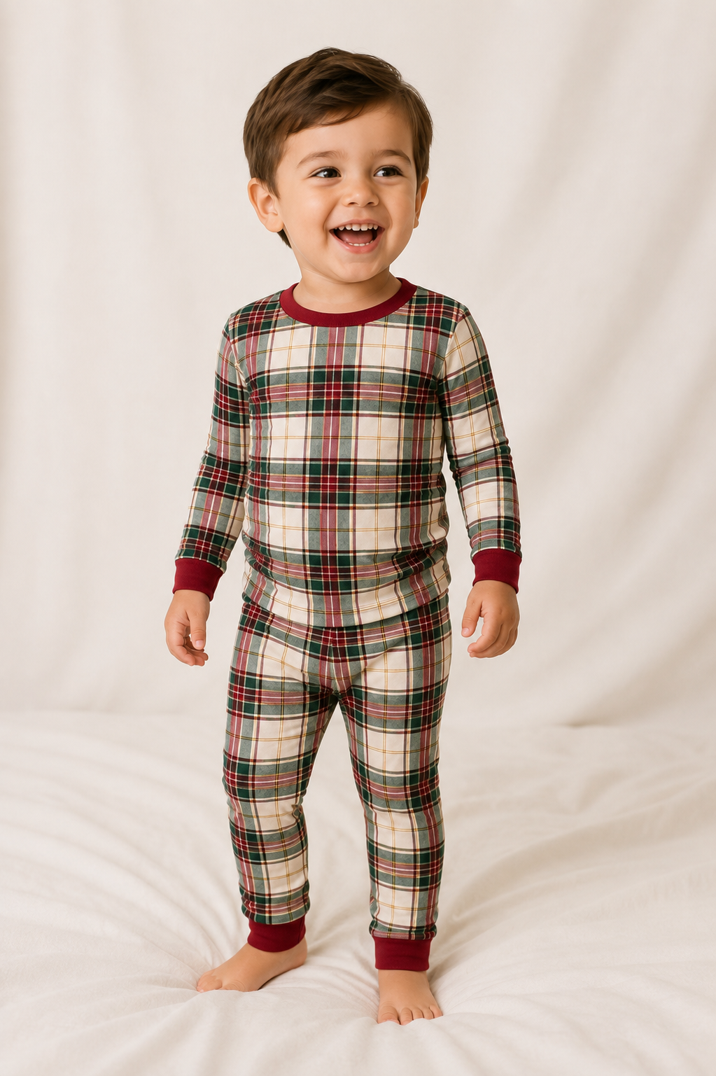 PRE-ORDER - Holiday Plaid Two-Piece Pajama Set